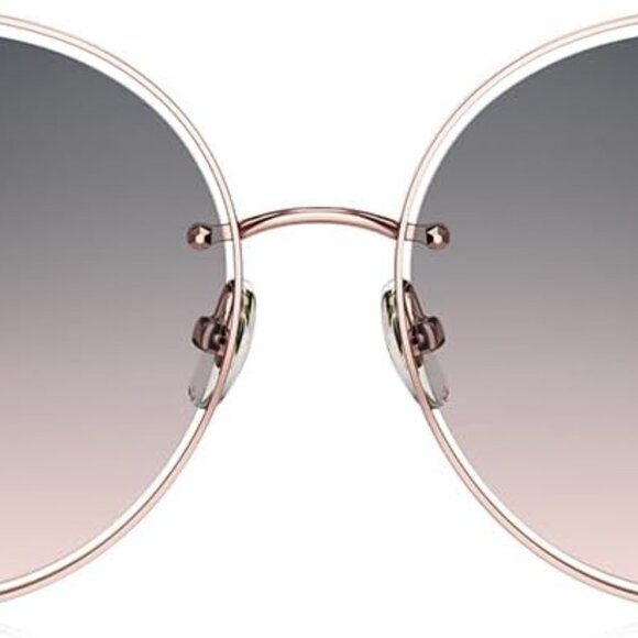 Women Oversized Butterfly Sunglasses Rose Gold Pink Gradient UV Protection - Picture 2 of 8